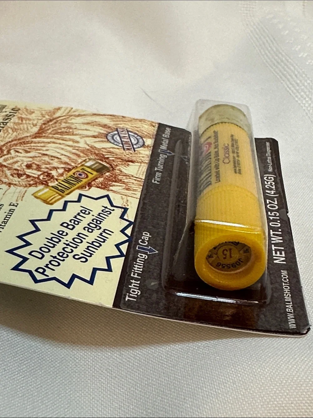 Classic Beeswax Lip Balm SPF 15 - Yellow